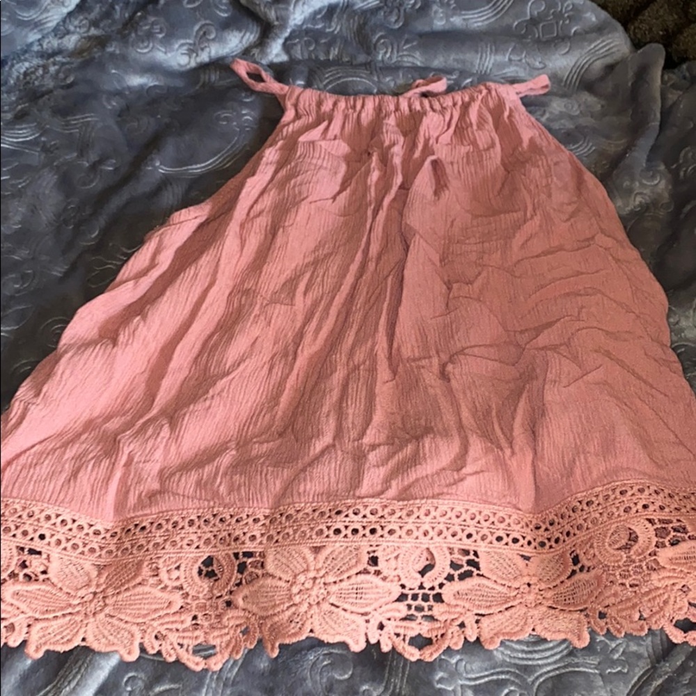 Pink tank blouse